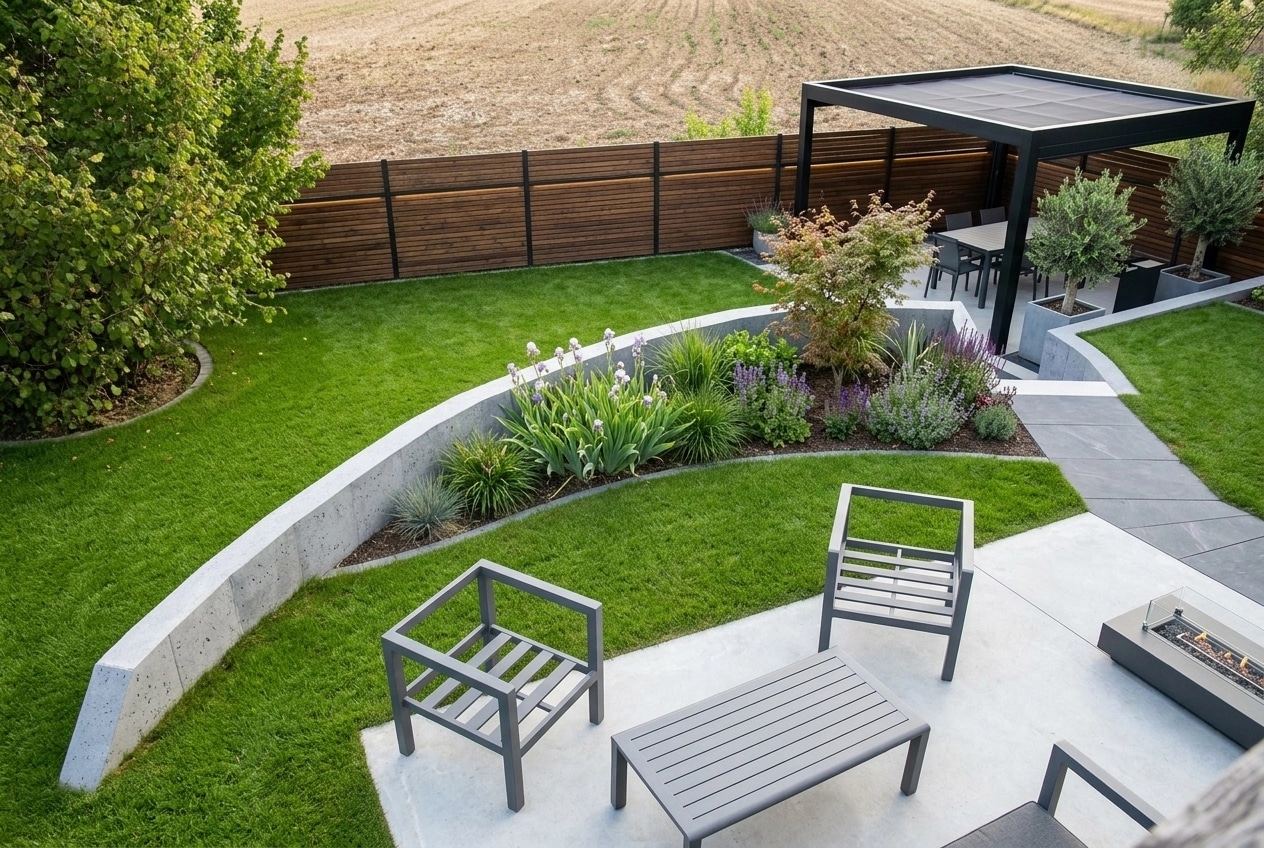 Landscape design in Contemporary Yard style — Yard by GenRoom AI
