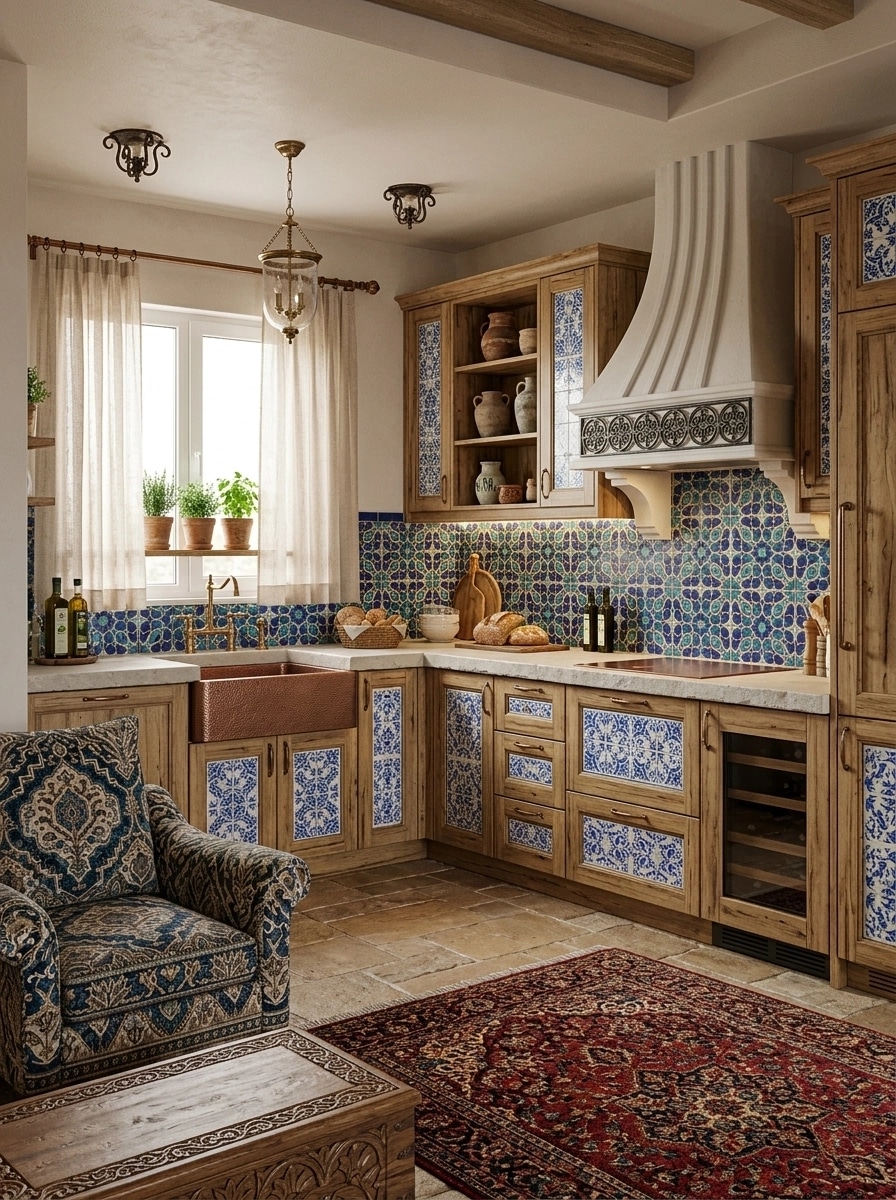 Mediterranean Kitchen design — interior photo by GenRoom AI