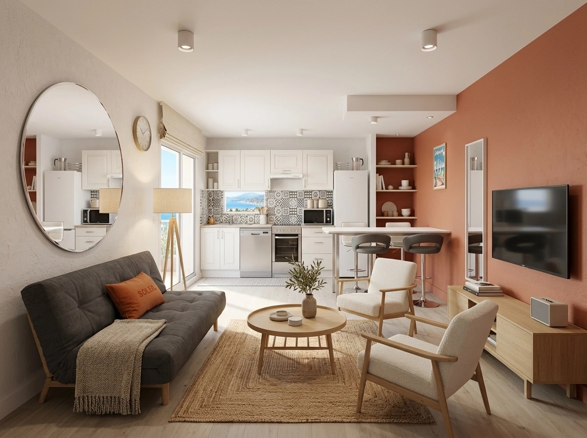 Scandinavian Living Room design — interior photo by GenRoom AI
