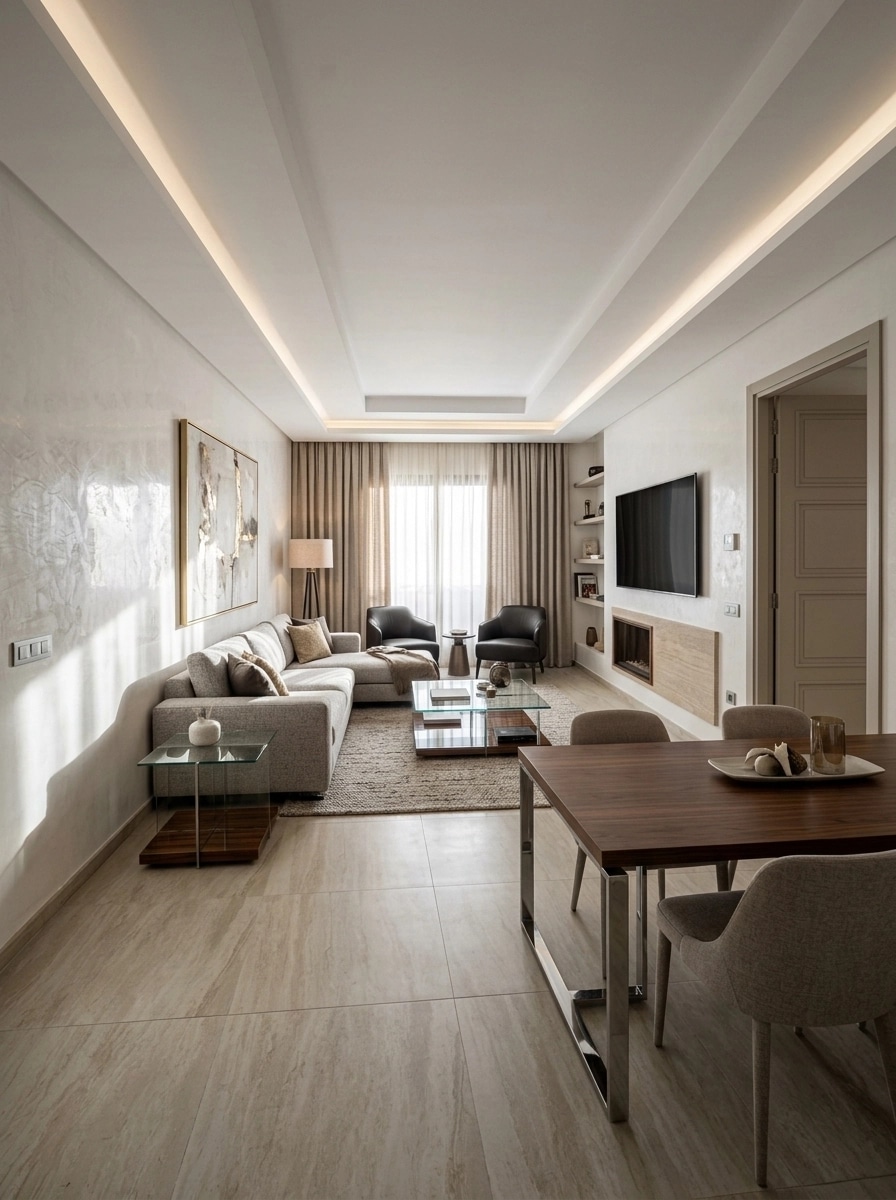 Interior design in Contemporary style — Living Room by GenRoom AI