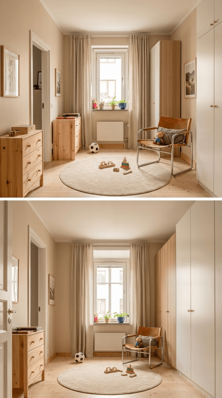 Scandinavian Kids Room design — interior photo by GenRoom AI