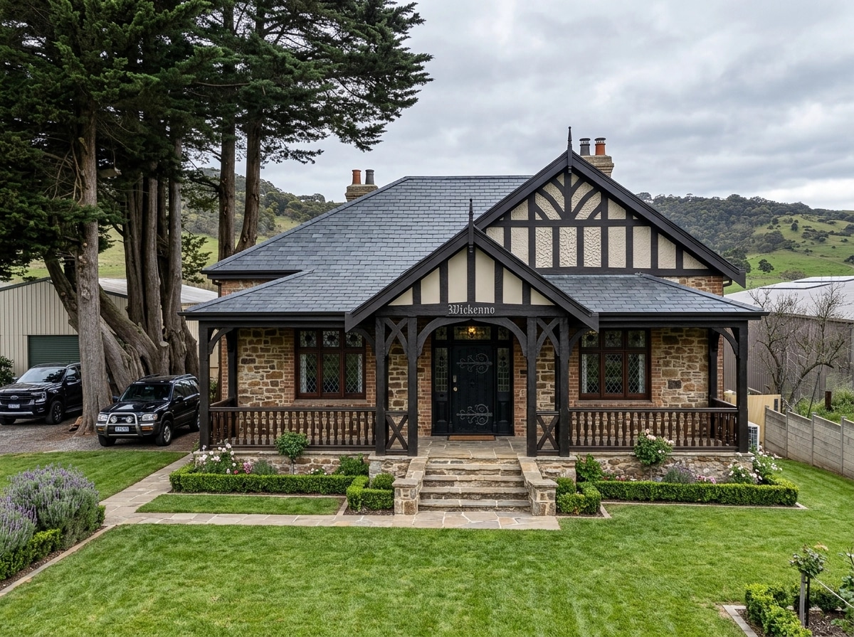 Facade design in Tudor Facade style — Facade by GenRoom AI