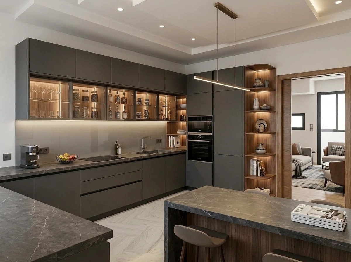 Contemporary Kitchen design — interior photo by GenRoom AI