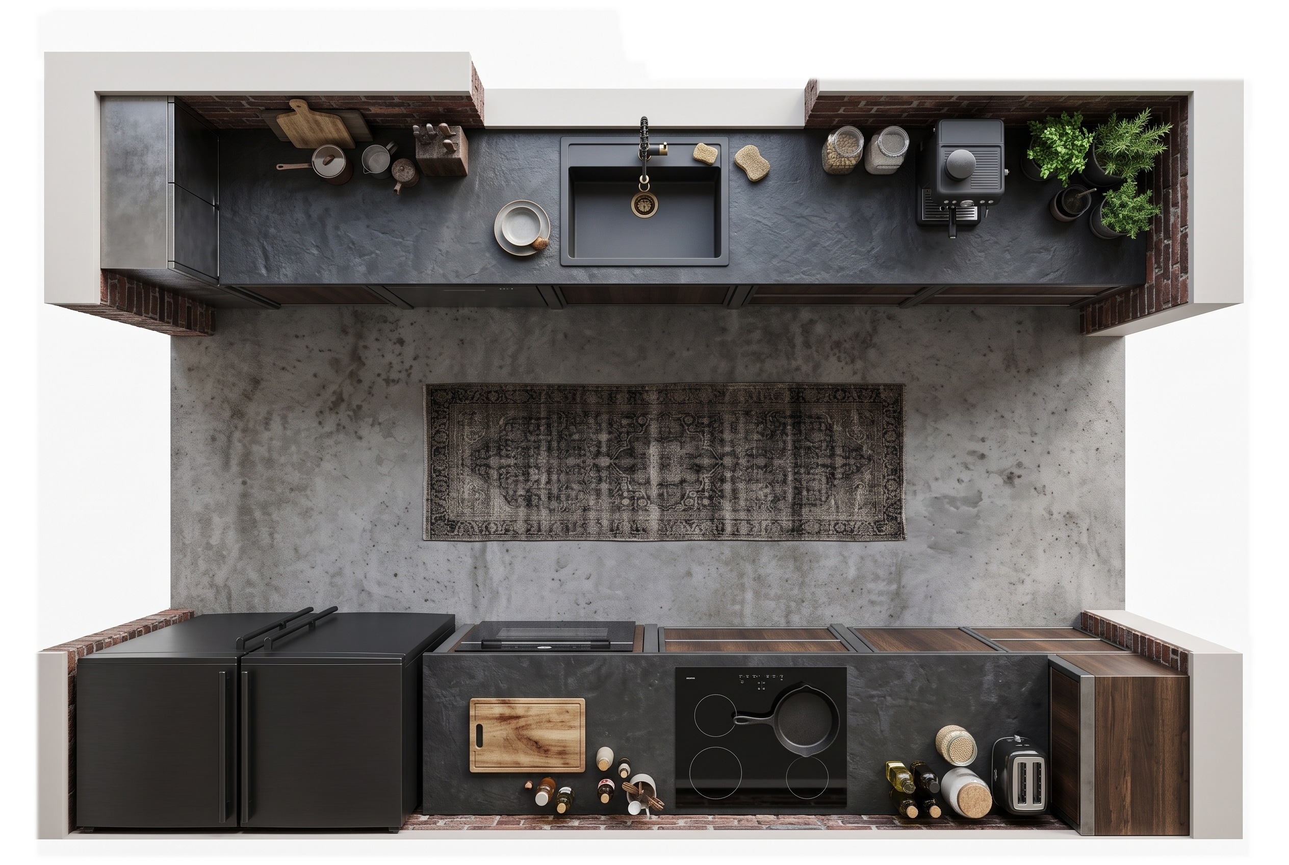 Interior design in Loft / Industrial style — Living Room by GenRoom AI