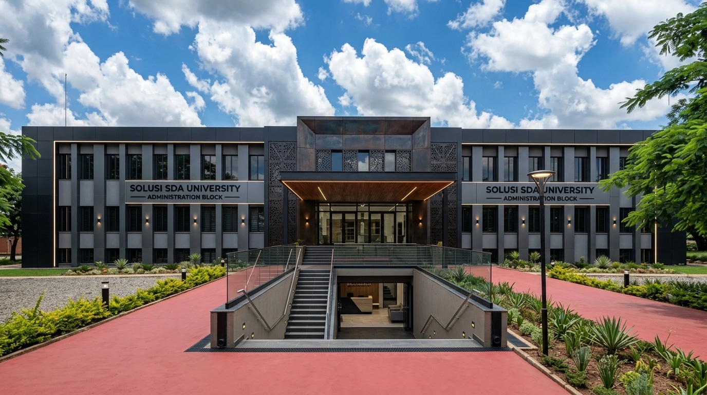Facade design in Blacktec Facade style — Facade by GenRoom AI