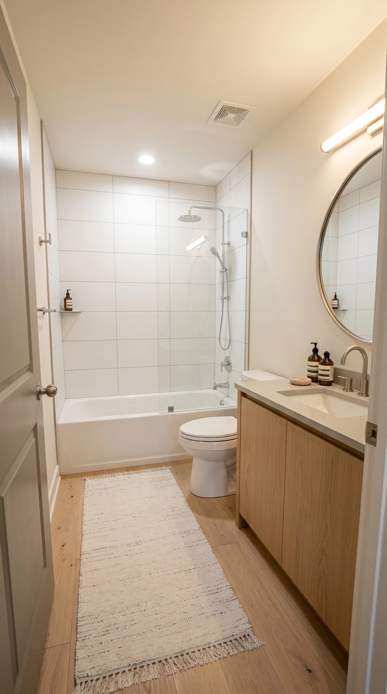 Scandinavian Bathroom design — interior photo by GenRoom AI