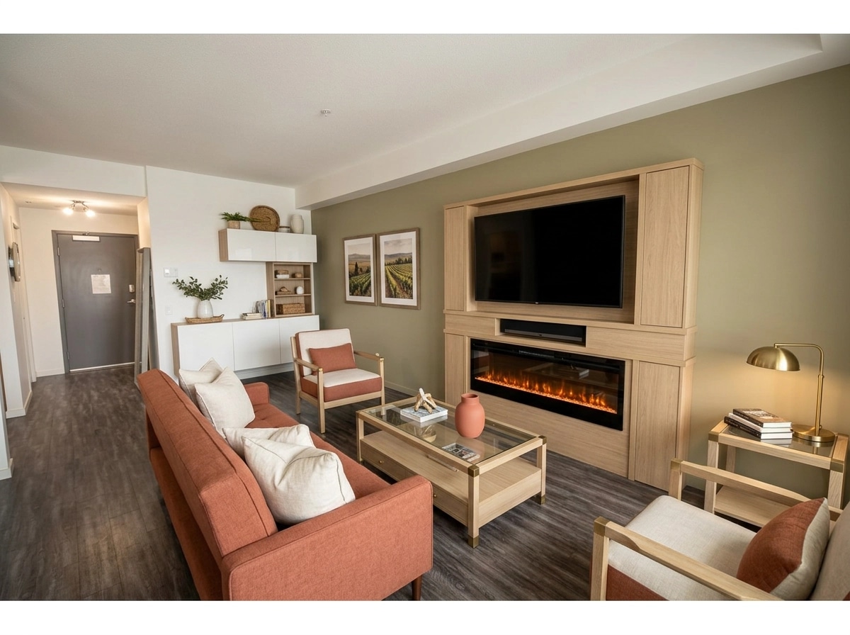 Interior design in Coastal / Hamptons style — Living Room by GenRoom AI