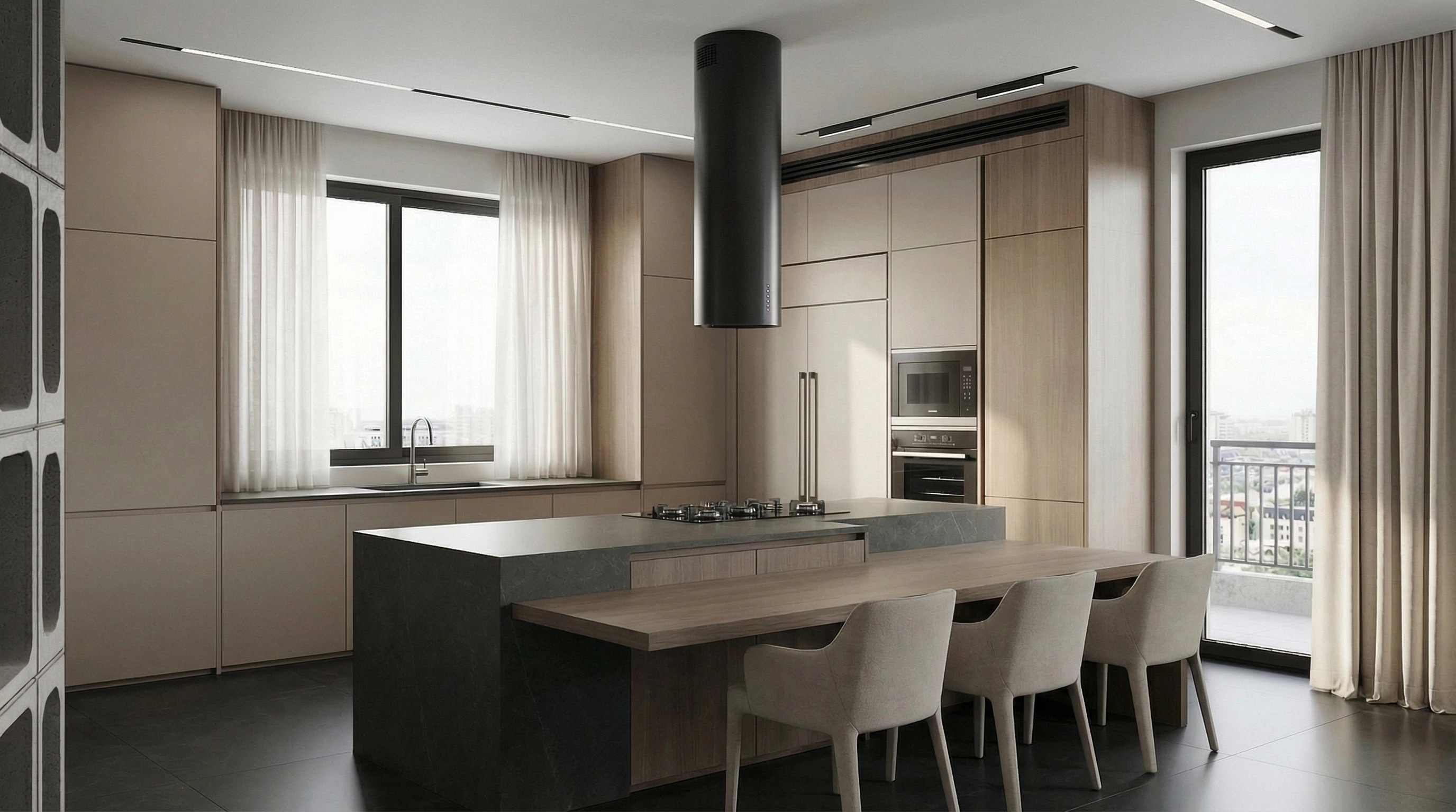 Minimalism Kitchen design — interior photo by GenRoom AI