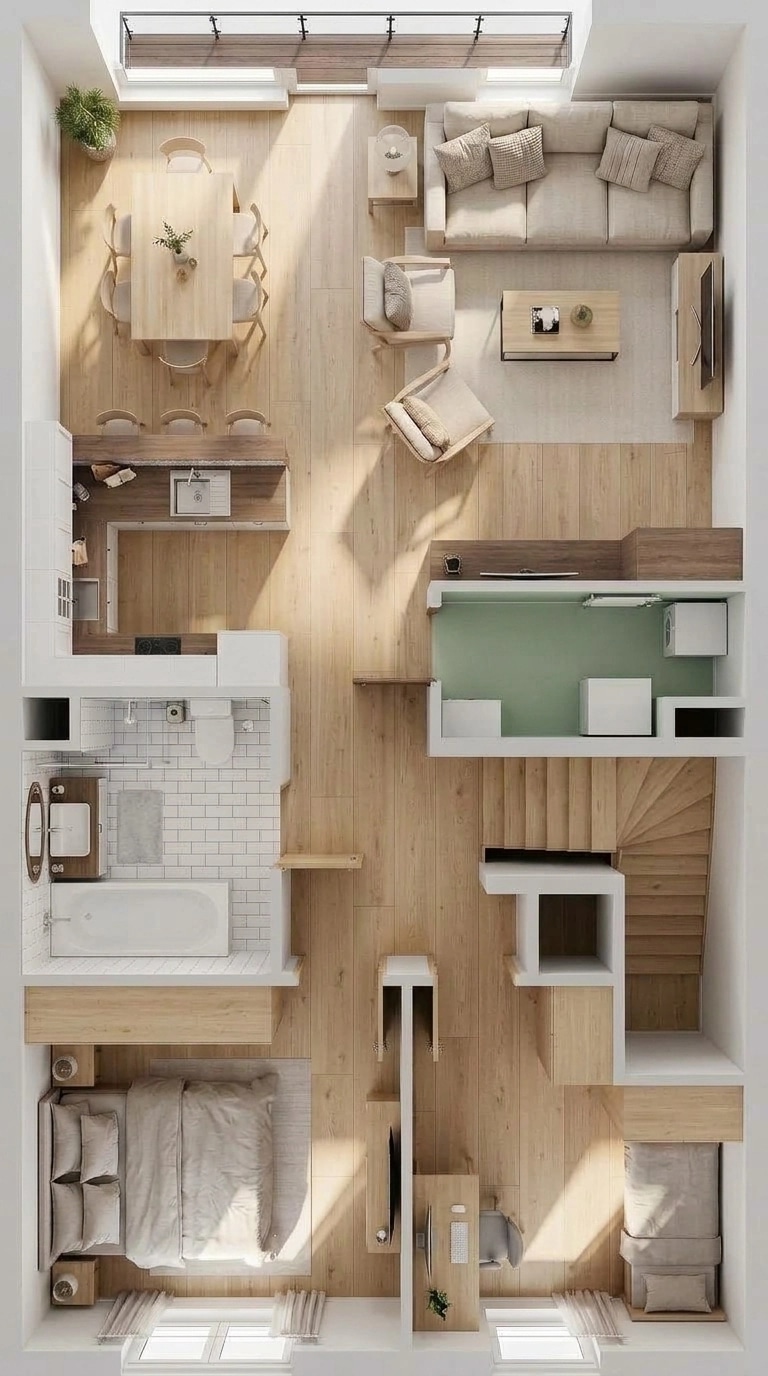 Scandinavian Living Room design — interior photo by GenRoom AI