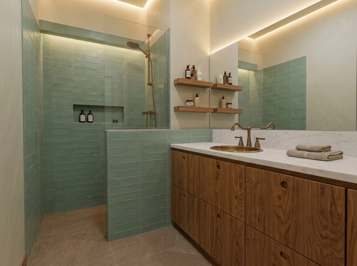 Bathroom interior in no_style style — photo by GenRoom AI