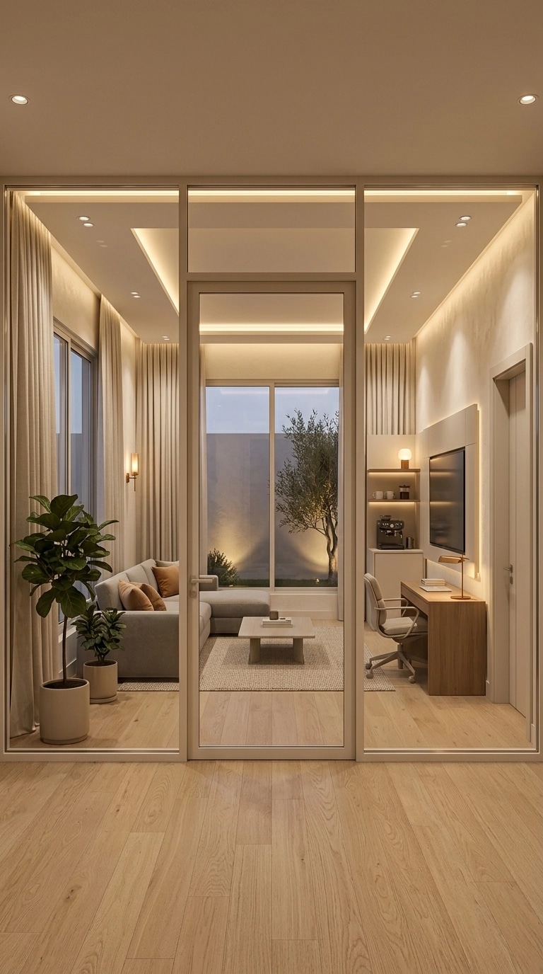 Interior design in Minimalism style — Living Room by GenRoom AI