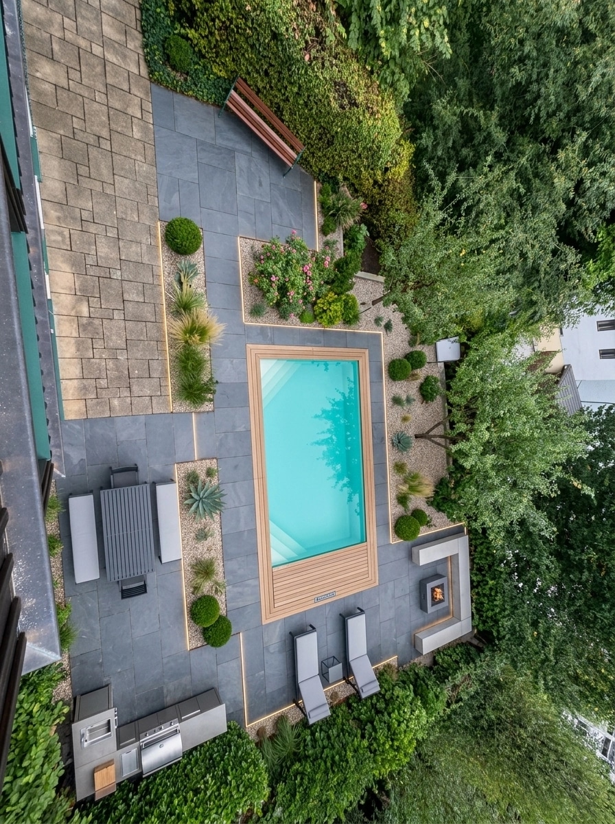 Landscape design in Minimalist Yard style — Yard by GenRoom AI