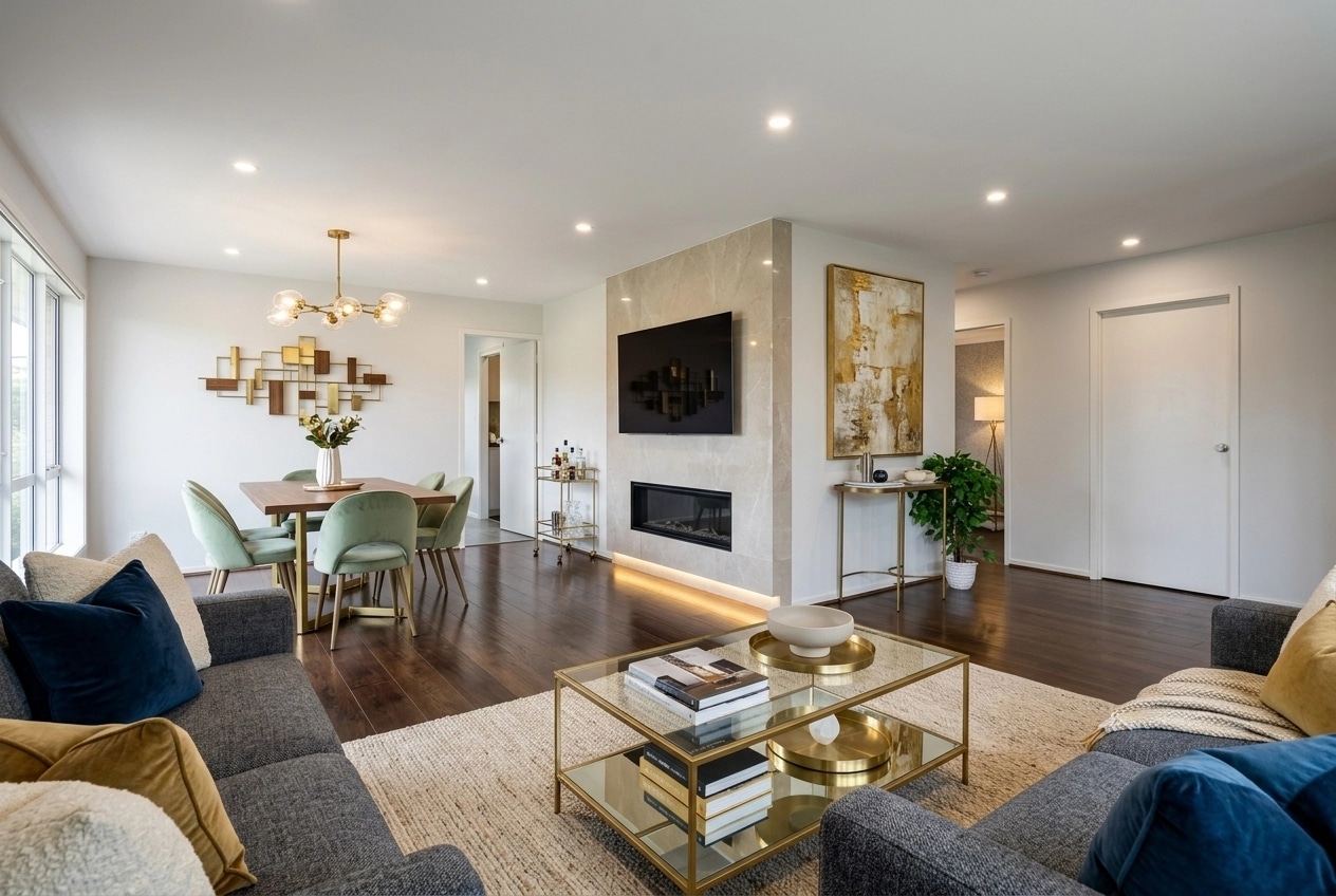 Interior design in Contemporary style — Living Room by GenRoom AI