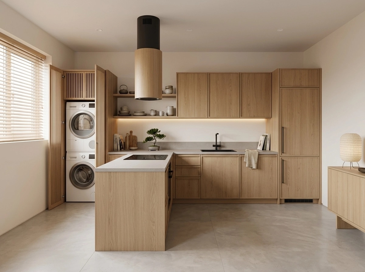 Japandi Cocina design — interior photo by GenRoom AI