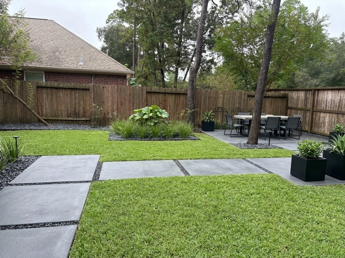Landscape design in Minimalist Yard style — Yard by GenRoom AI