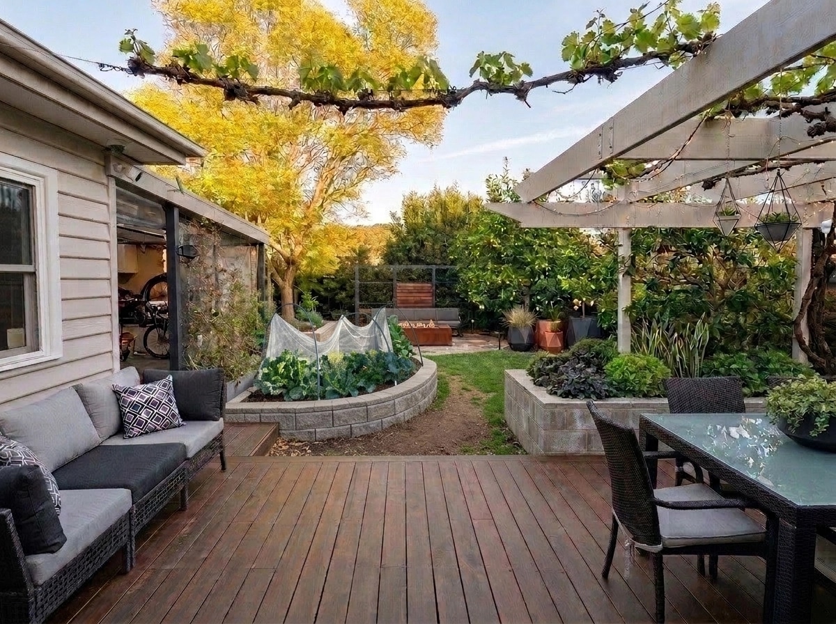 Landscape design in Contemporary Yard style — Yard by GenRoom AI