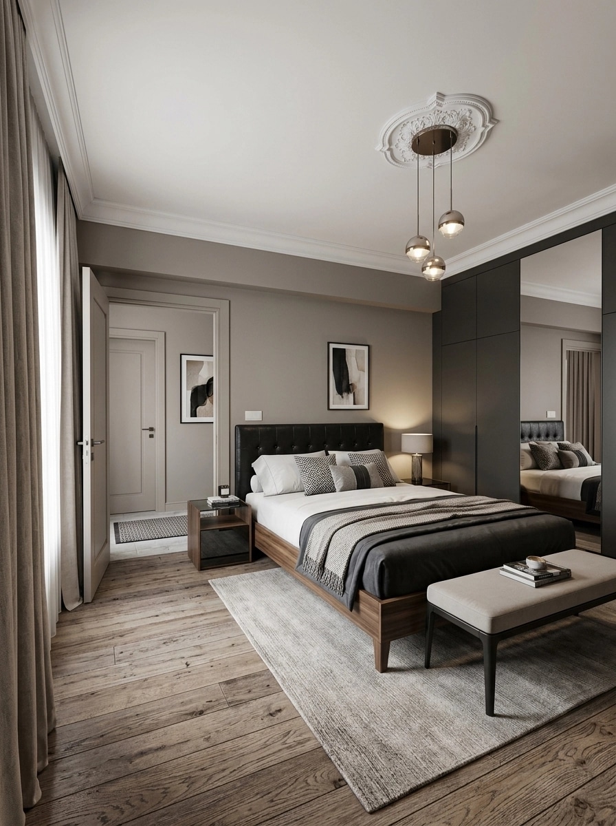 Contemporary Bedroom design — interior photo by GenRoom AI