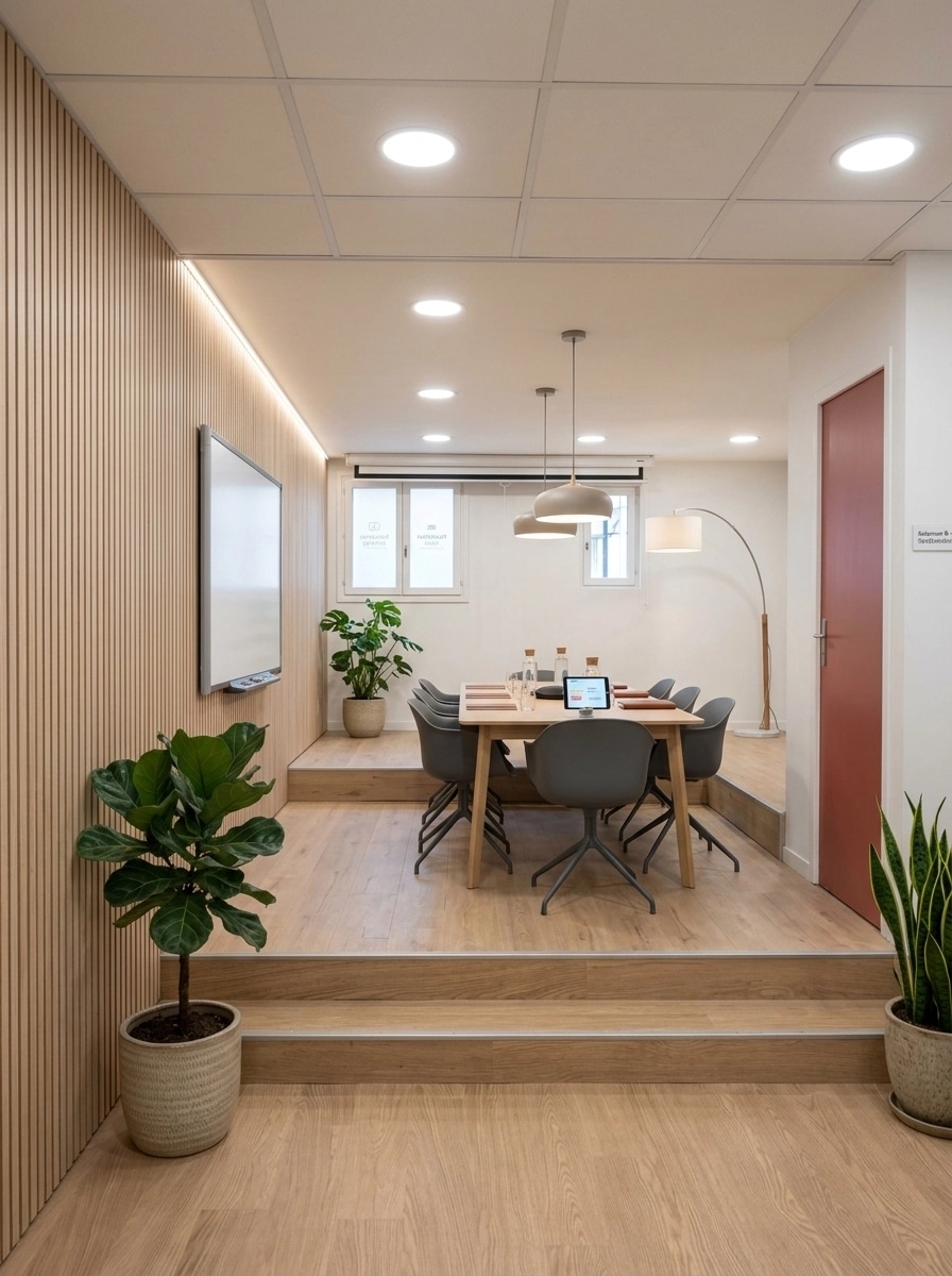 Interior design in Scandinavian style — meeting_room by GenRoom AI