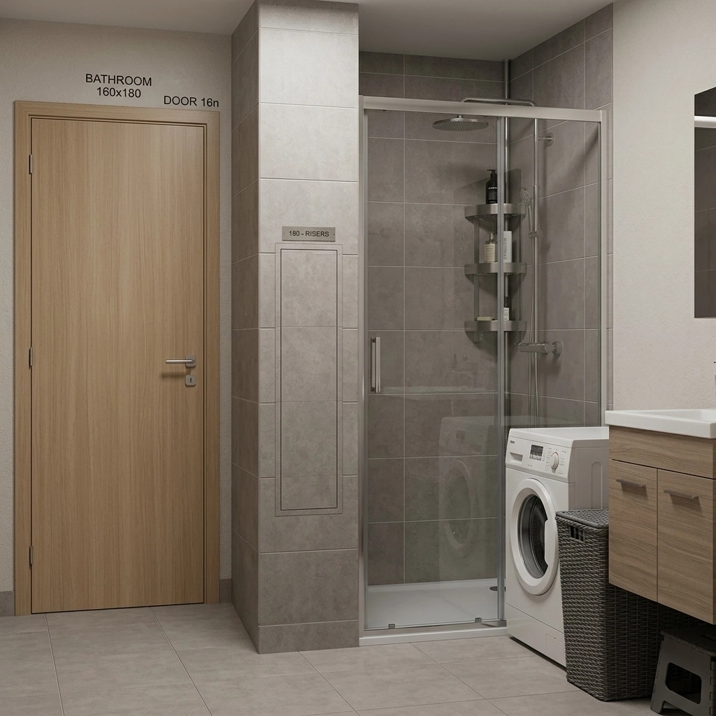 Bathroom interior in no_style style — photo by GenRoom AI