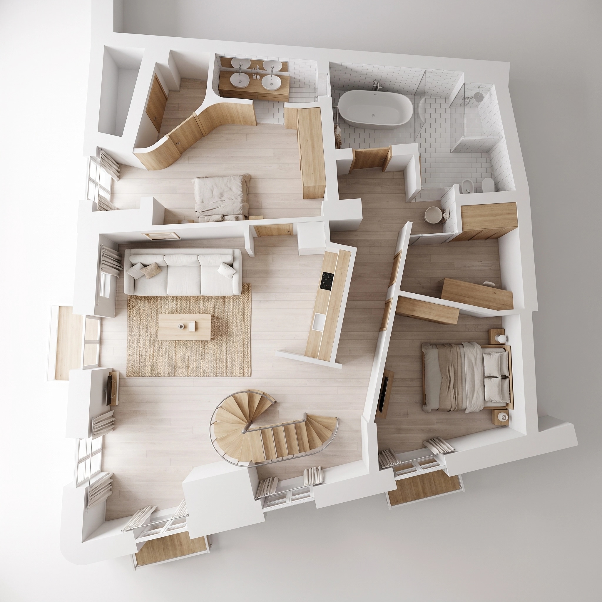 Scandinavian Living Room design — interior photo by GenRoom AI