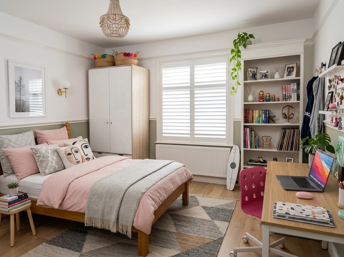 Interior design in Scandinavian style — Bedroom by GenRoom AI