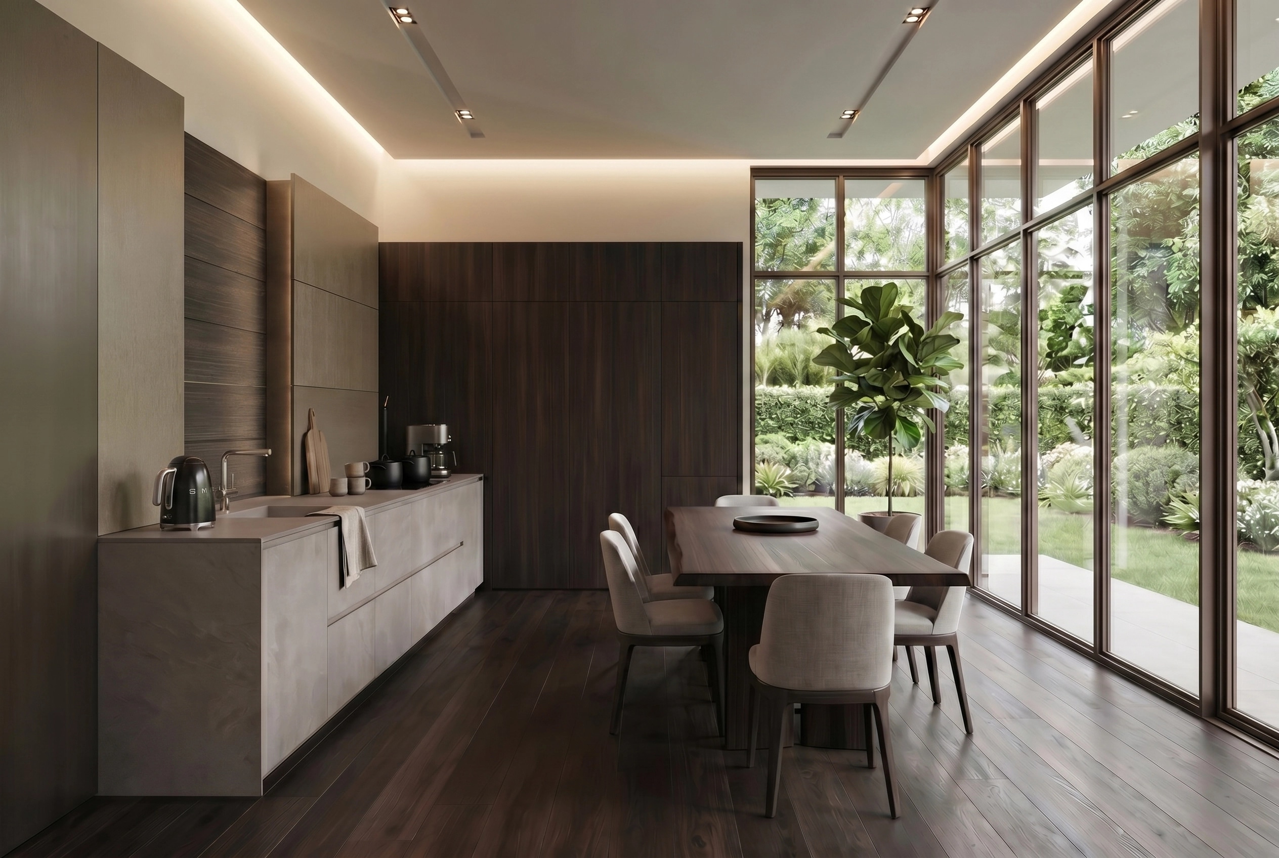 Kitchen interior in Contemporary style — photo by GenRoom AI