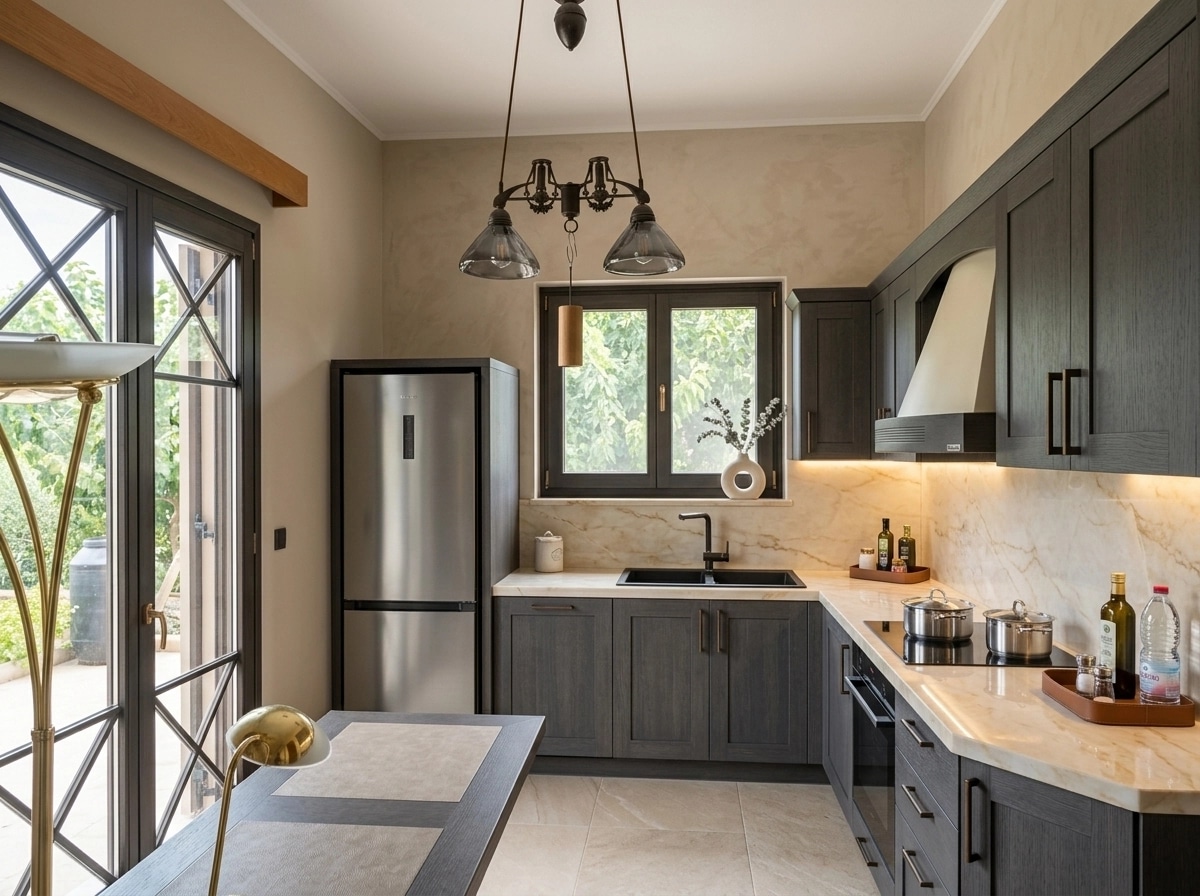 Kitchen interior in Contemporary style — photo by GenRoom AI