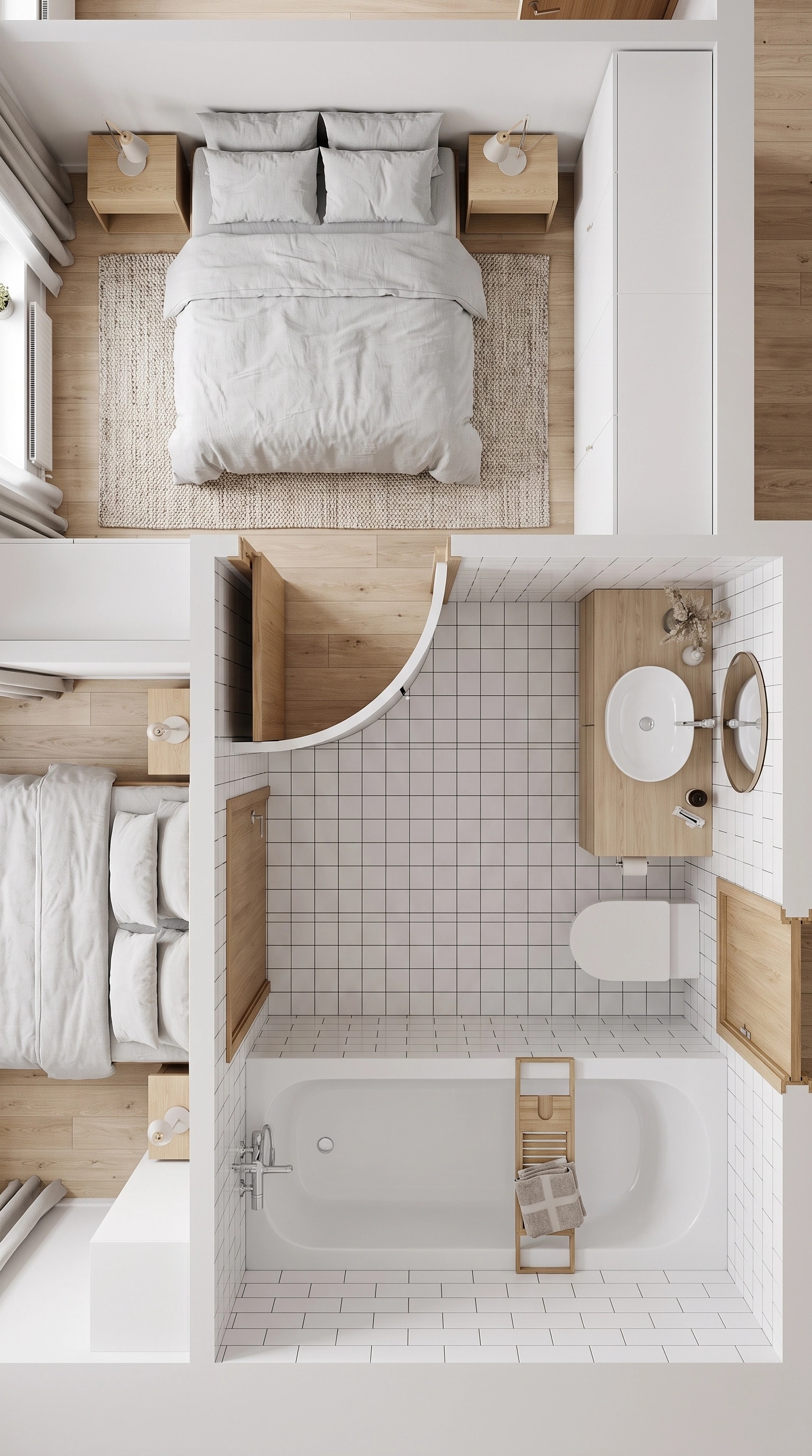 Interior design in Scandinavian style — Living Room by GenRoom AI