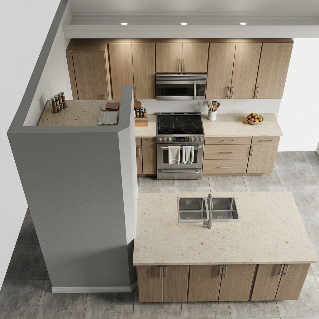 Kitchen interior in no_style style — photo by GenRoom AI