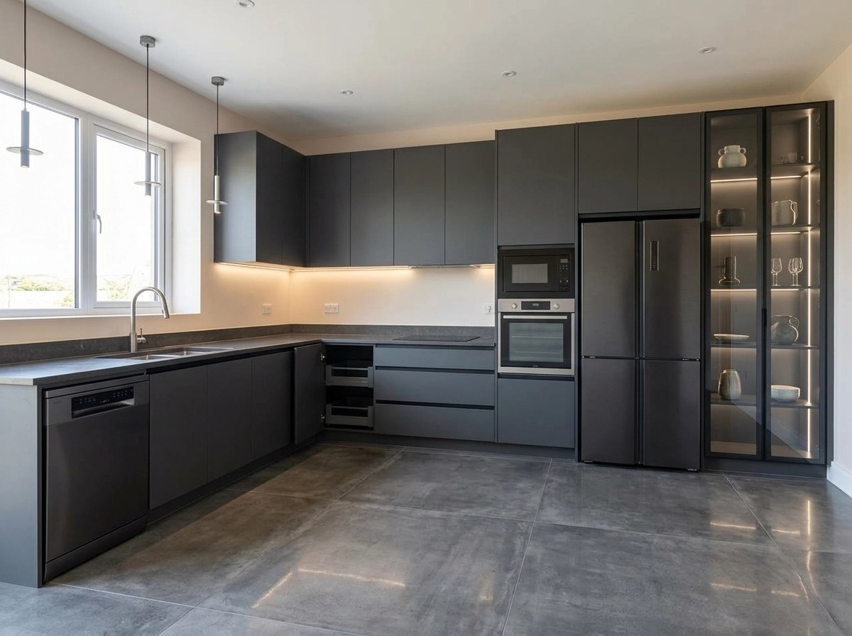 Kitchen interior in Contemporary style — photo by GenRoom AI