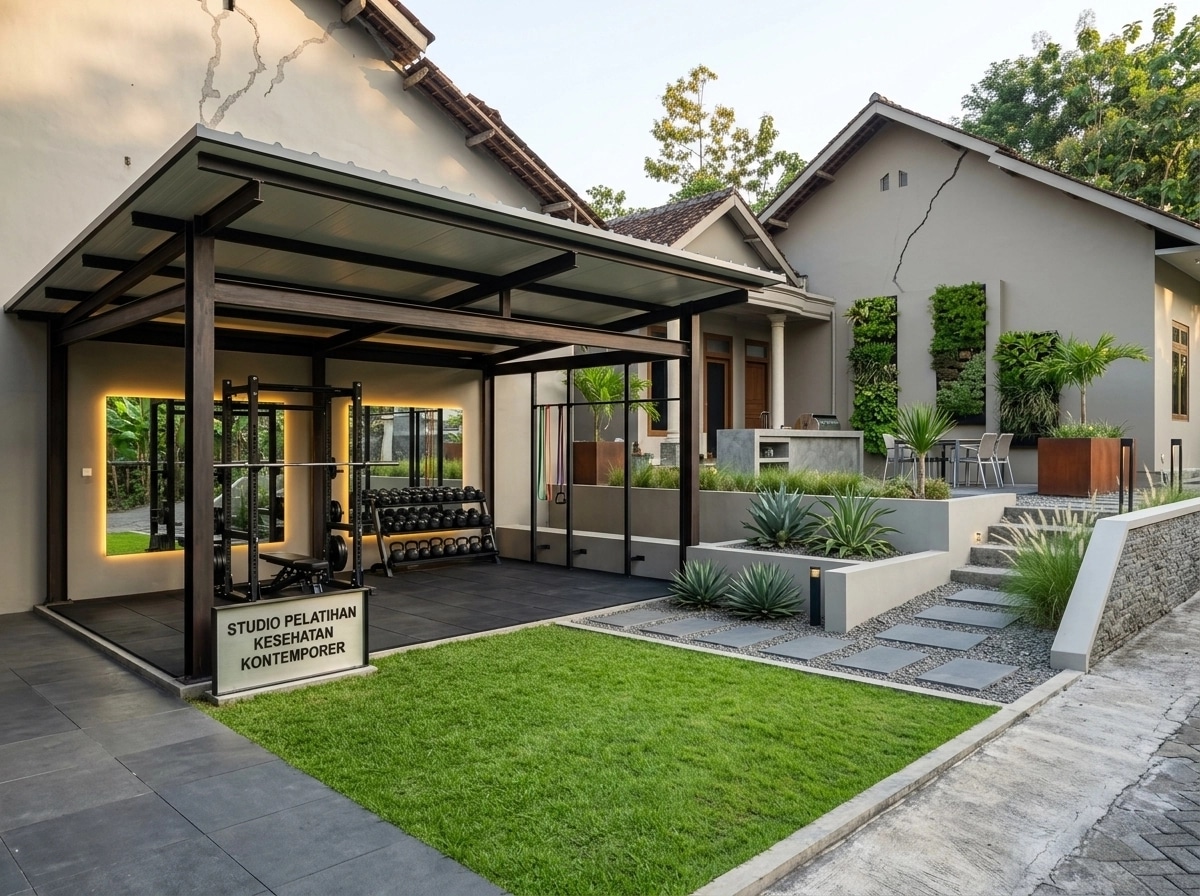 Landscape design in Contemporary Yard style — Yard by GenRoom AI