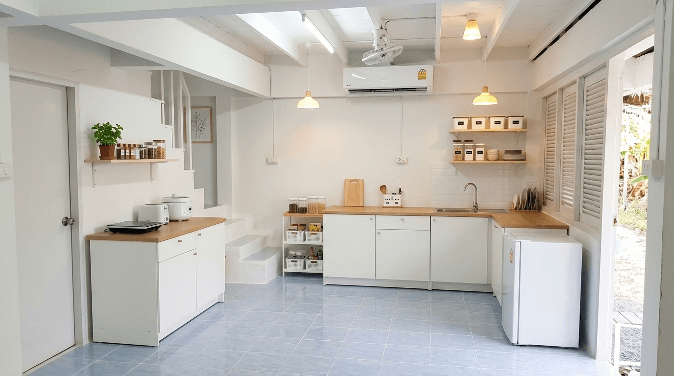 Kitchen interior in no_style style — photo by GenRoom AI