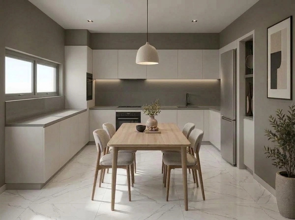 Kitchen interior in Contemporary style — photo by GenRoom AI
