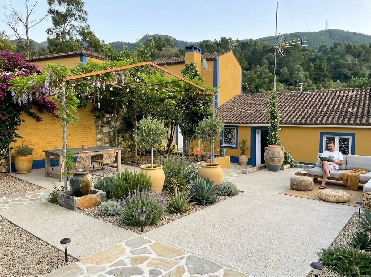 Mediterranean Yard สวน design — yard photo by GenRoom AI