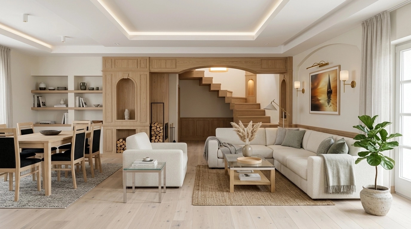Scandinavian Living Room design — interior photo by GenRoom AI
