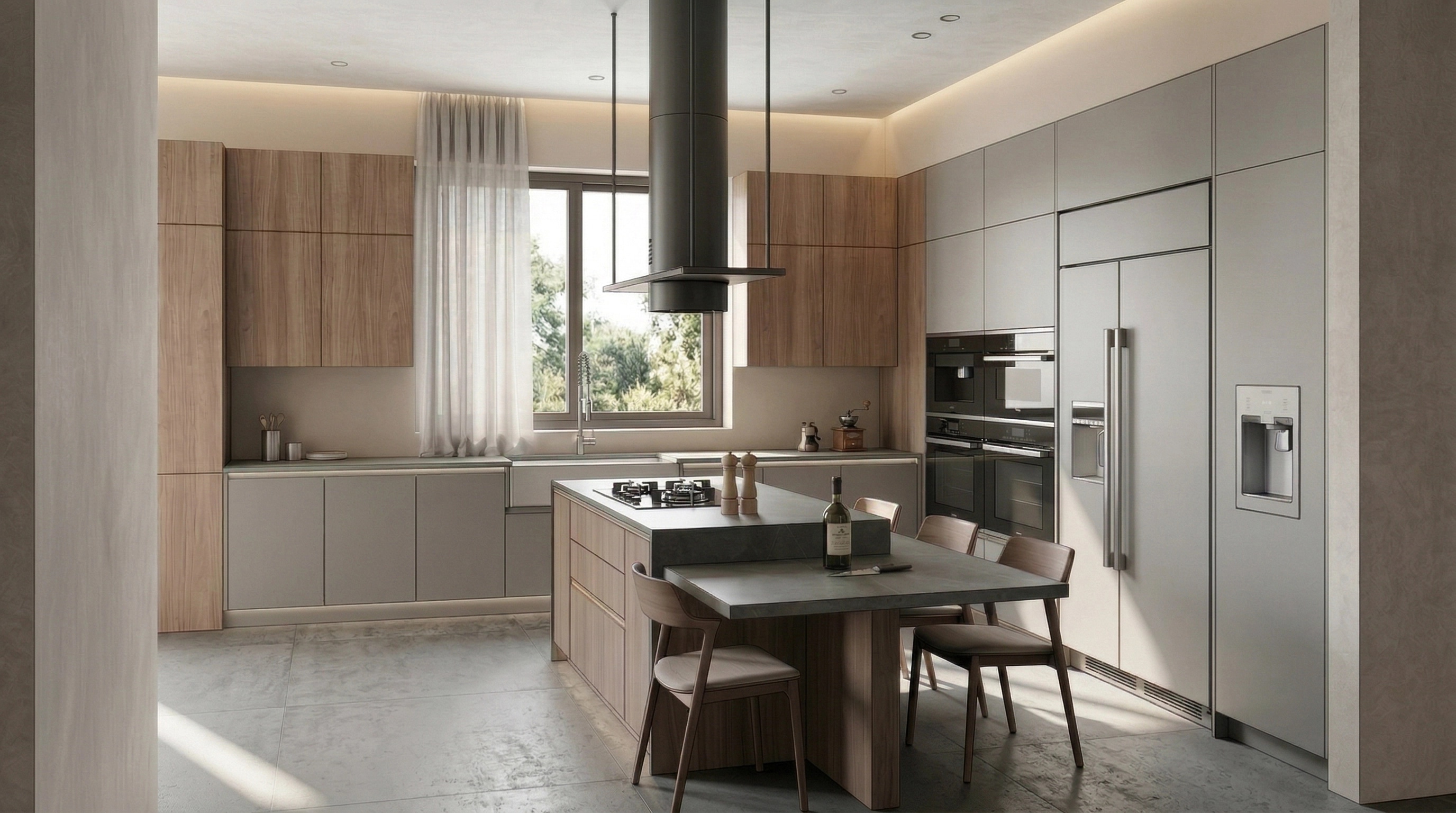 Minimalism Kitchen design — interior photo by GenRoom AI