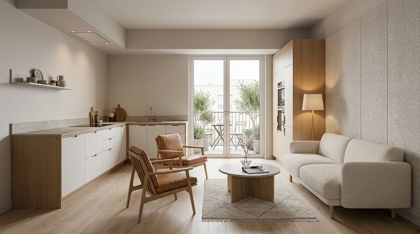 Scandinavian Living Room design — interior photo by GenRoom AI