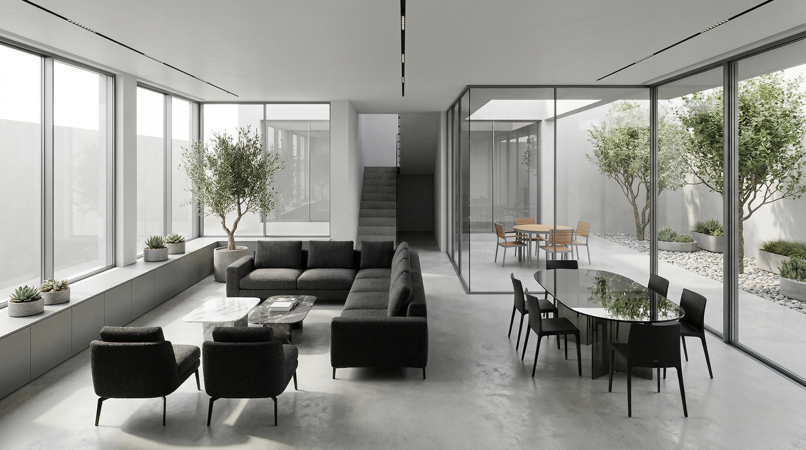 Minimalism Living Room design — interior photo by GenRoom AI
