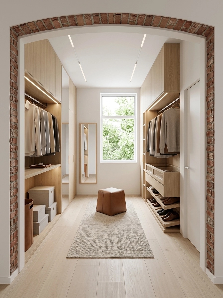 Interior design in Minimalism style — wardrobe by GenRoom AI