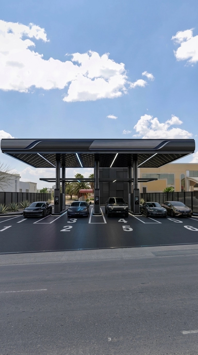 Facade design in Blacktec Facade style — Facade by GenRoom AI