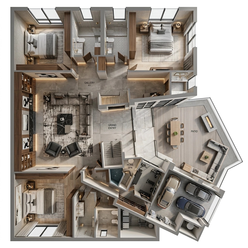 Interior design in Contemporary style — Living Room by GenRoom AI