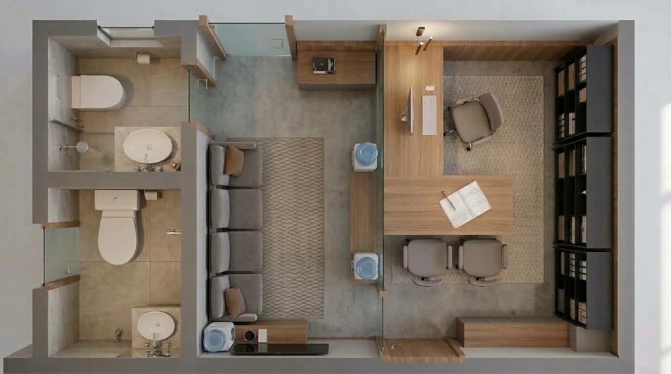 Interior design in Contemporary style — Living Room by GenRoom AI