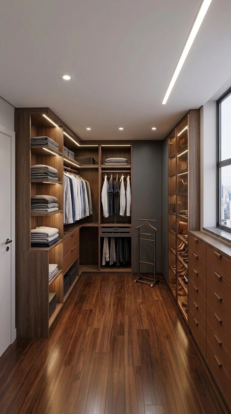 Interior design in Contemporary style — wardrobe by GenRoom AI