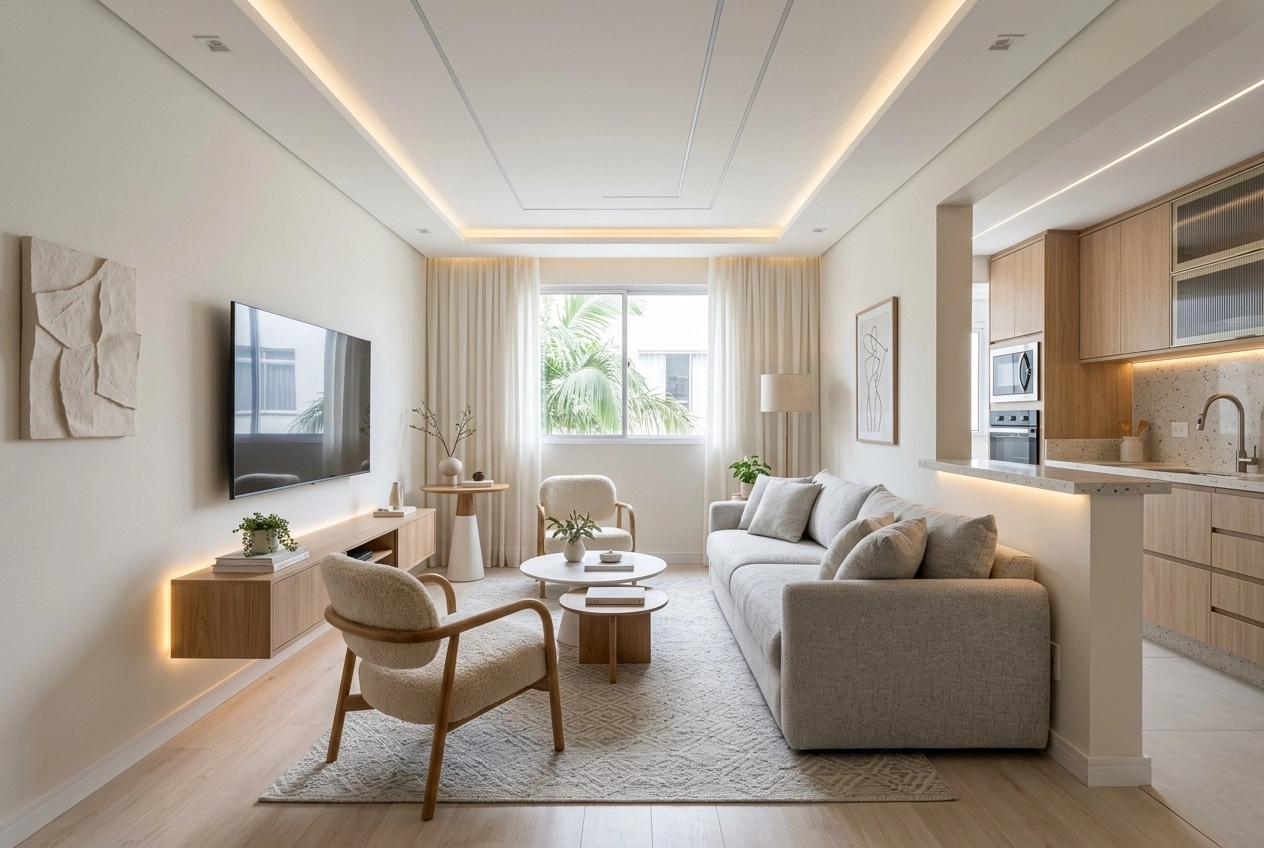Scandinavian Living Room design — interior photo by GenRoom AI