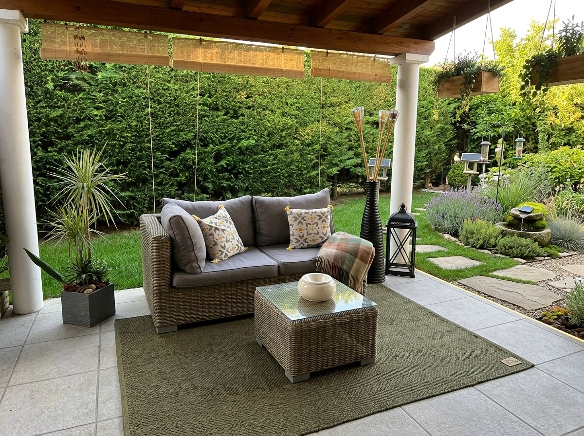 Landscape design in Eco Natural Garden style — Yard by GenRoom AI