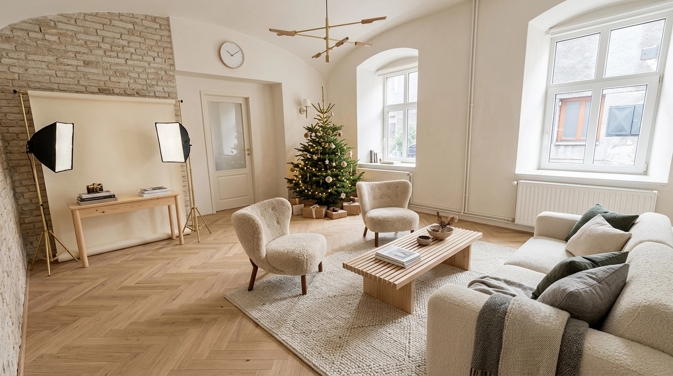 Scandinavian Living Room design — interior photo by GenRoom AI