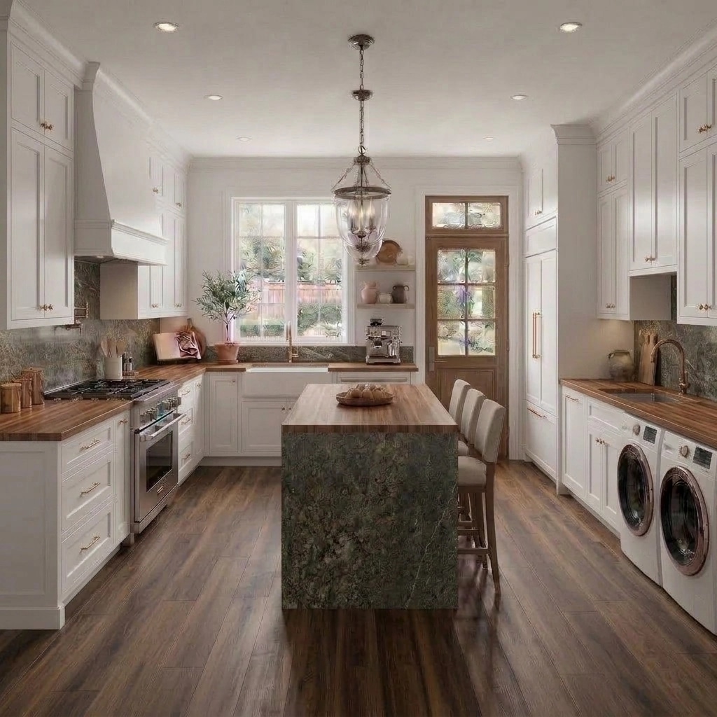 Interior design in Transitional style — Kitchen by GenRoom AI