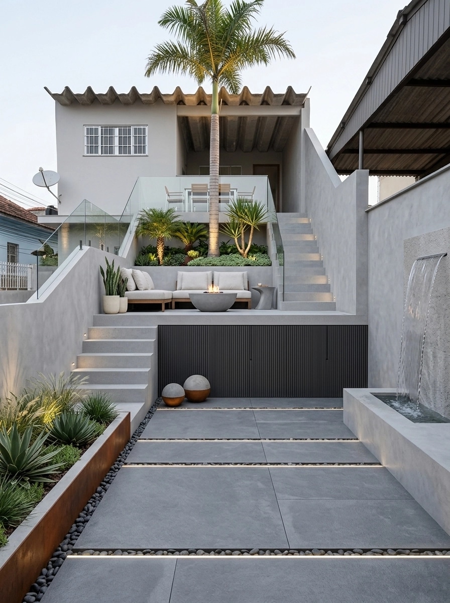 Landscape design in Minimalist Yard style — Yard by GenRoom AI
