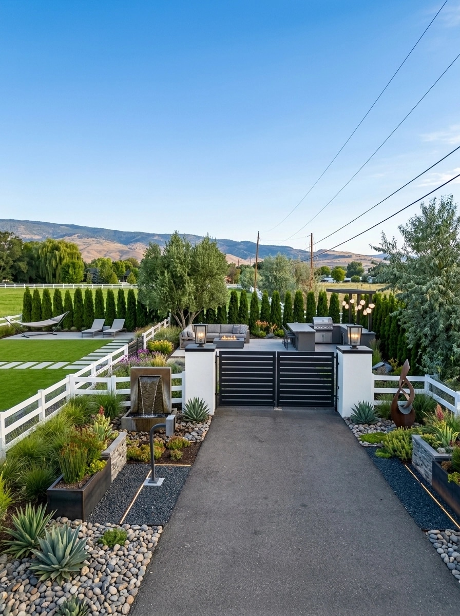 Contemporary Yard Yard design — yard photo by GenRoom AI