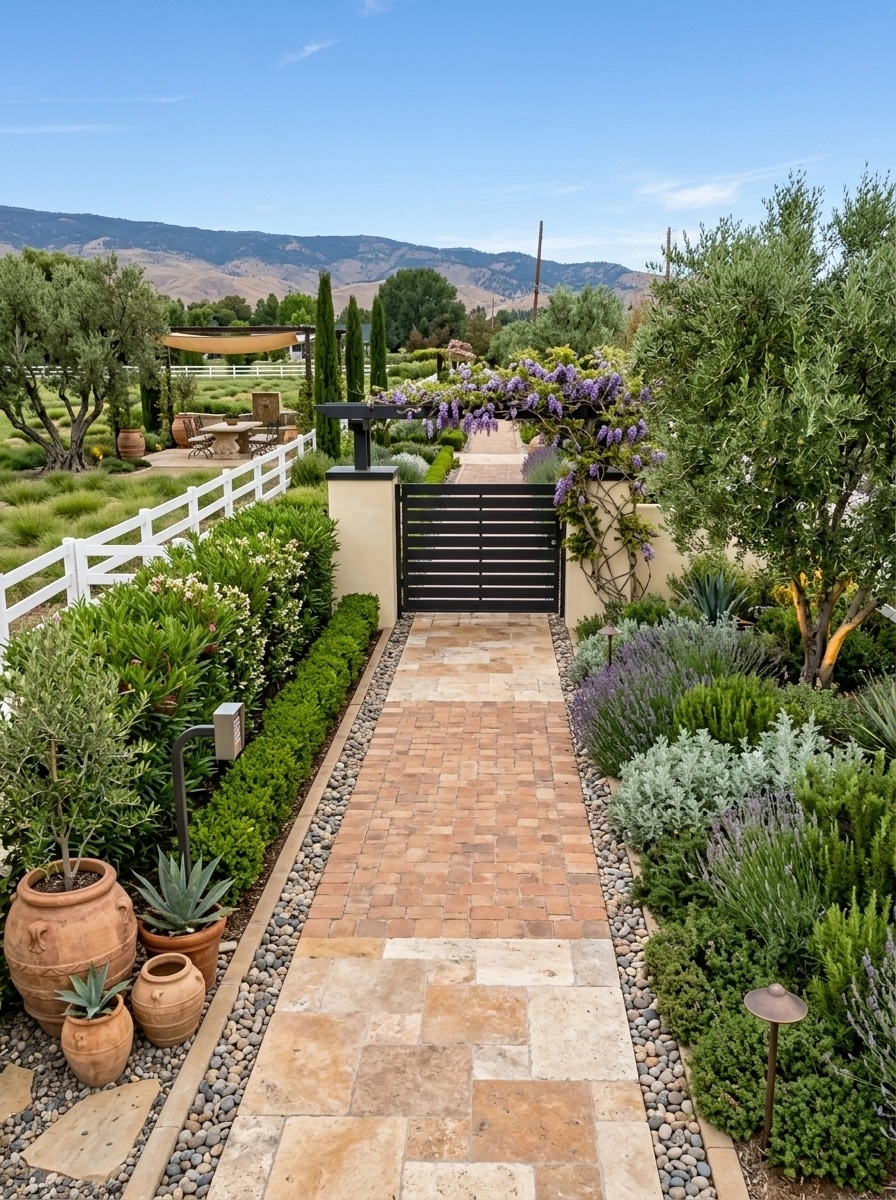 Landscape design in Mediterranean Yard style — Yard by GenRoom AI